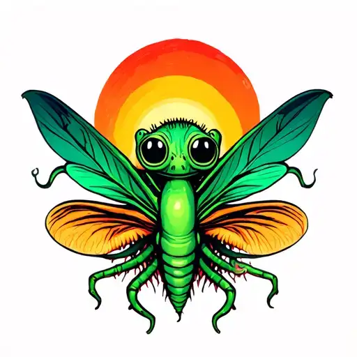 venus fly trap tattoo design idea