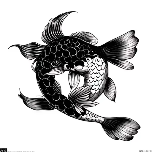 "Japanese koi fish tattoo, traditional style, full arm sleeve tattoo design idea