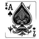 7 of spades 2 of diamonds tattoo design idea