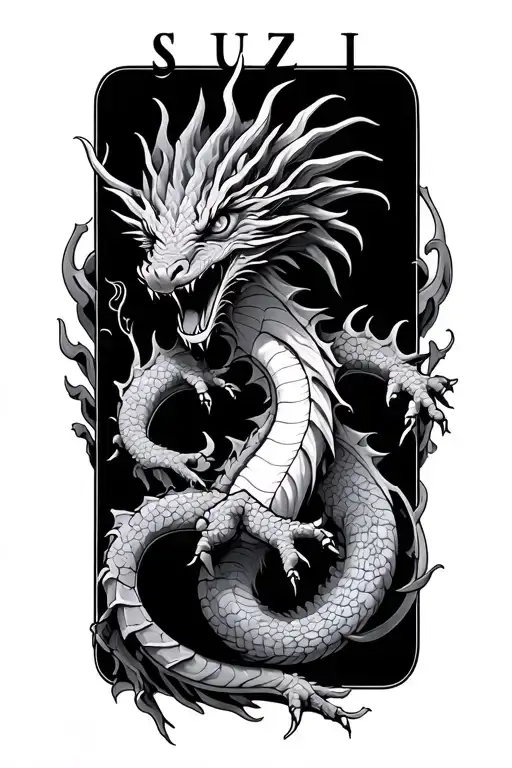 "Suzi" Dragon tattoo design idea