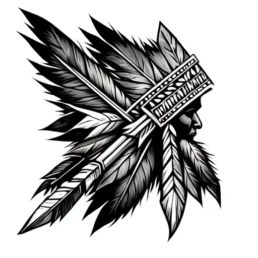 Native American arrow tattoo design tattoo design idea