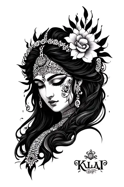 Deusa Kali tattoo design idea