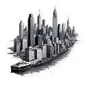 Skyline Nyc tattoo design idea