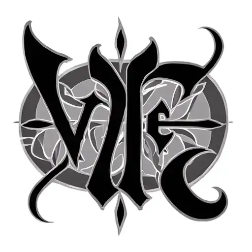 Two Word Ambigram Generator tattoo design idea