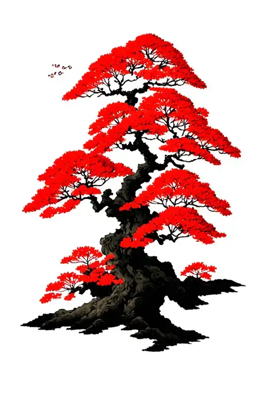 sakura tree tattoo design idea