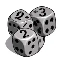 3 dice with area code 2 number on top 5 in middle 3 on bottom die tattoo design idea