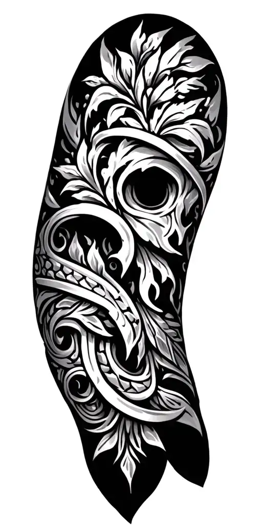 Anglo Saxon pattern inspired tattoo design idea