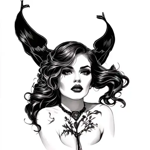 Prostitute tattoo design idea