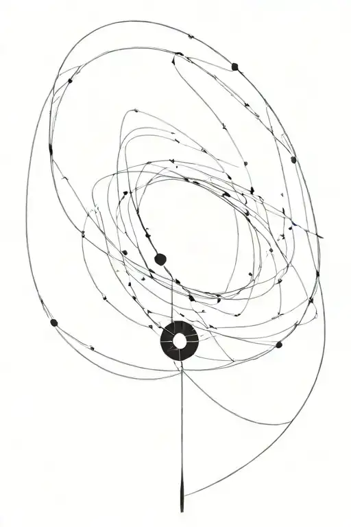 interstellar black hole tattoo design idea