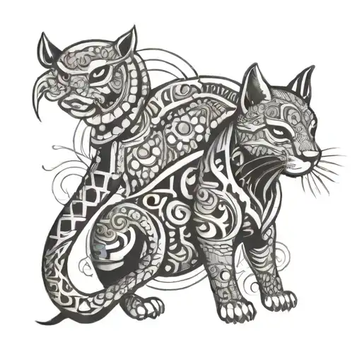 NEG MARON AND HAITI tattoo design idea