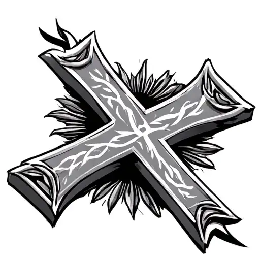 Serbian Cross tattoo design idea