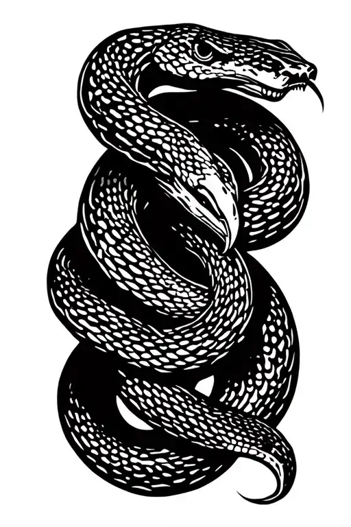 snake tattoo design idea