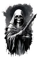 grim reaper tattoo design idea