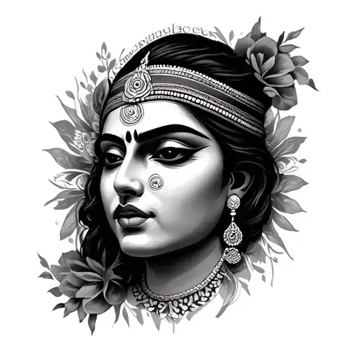 kirtimukha face with hand band tattoo tattoo design idea
