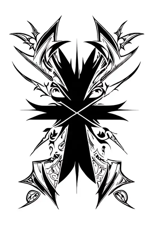history of Romania Decebal Cross tattoo design idea