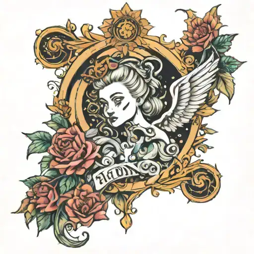 gemini and virgo tattoo design idea