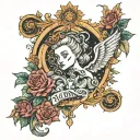 gemini and virgo tattoo design idea