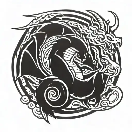 dragonite Pokémon tattoo design idea