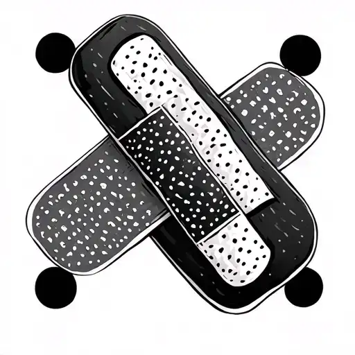 Bandaid tattoo design idea