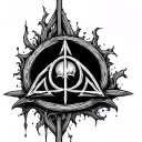 Deathly Hallows tattoo design idea