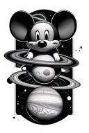 deadmau5 jupiter saturn tattoo design idea