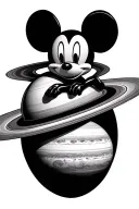 deadmau5 jupiter saturn tattoo design idea