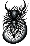 spider web tattoo design idea