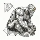 Thanos sitting tattoo design idea