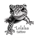 "Lola" Memorial raptor leopard gecko lying innocent tattoo design idea