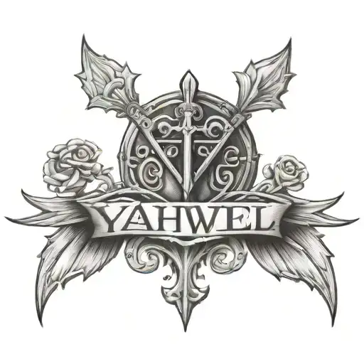 YAHWEH (christian tattoo) tattoo design idea