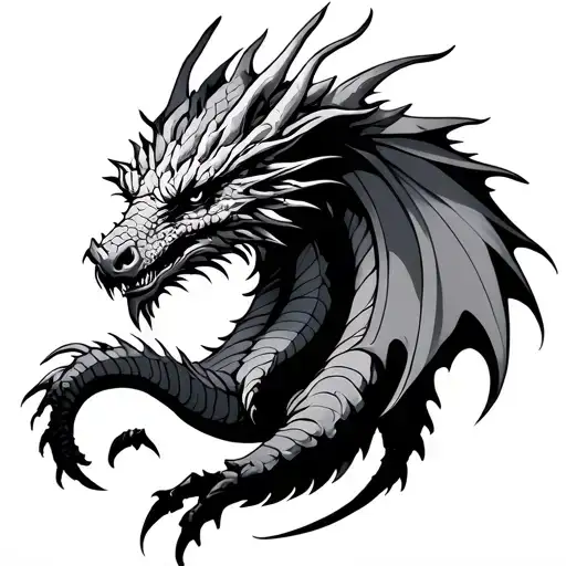 Norse Dragon tattoo design idea