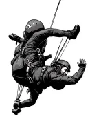 skydive freefall tattoo design idea