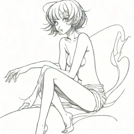 ahegao girl is naughty tattoo design idea