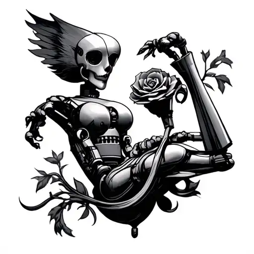 Automata tattoo design idea