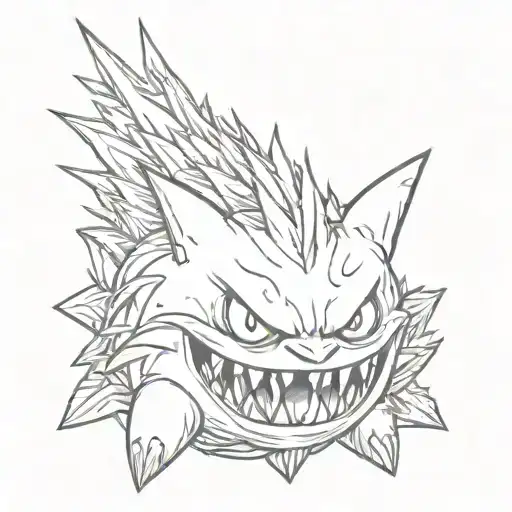 gengar tattoo tattoo design idea