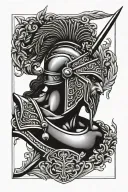 Greek mythology Spartan tattoo design idea