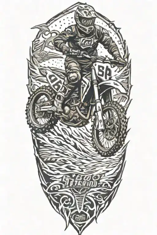 motocross tattoo design idea