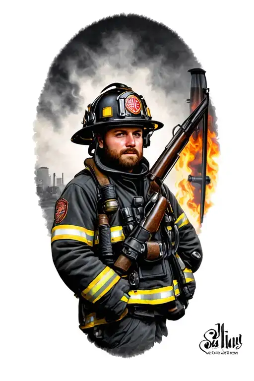 firefighter tribute tattoo tattoo design idea