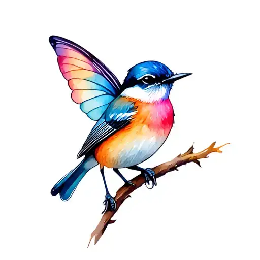 Fairy Wren tattoo design idea