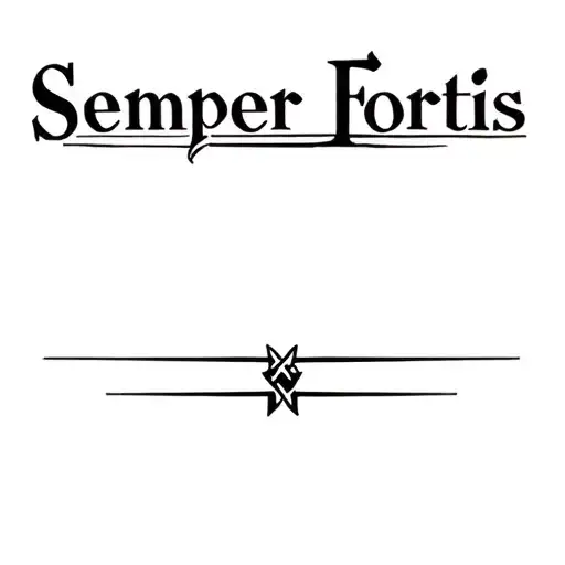 semper fortis tattoo design idea