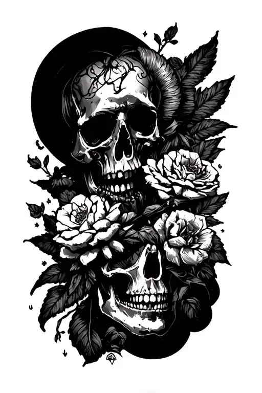 Good times and Bad times New roman tattoo design idea