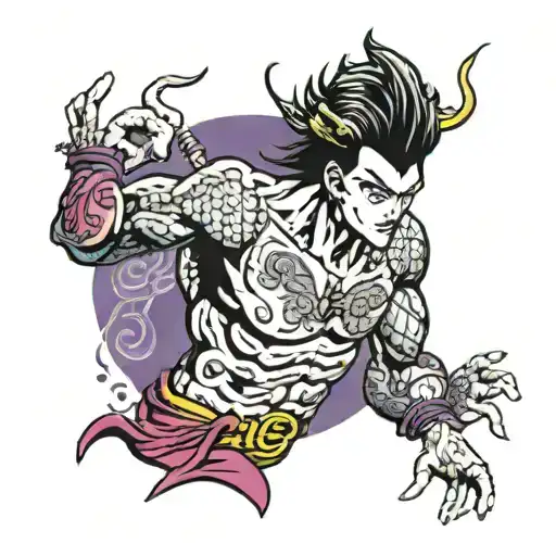 Jojo's Bizarre Adventure day tattoo design idea