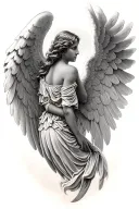 angel wings memorial tattoo tattoo design idea