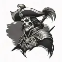  traditional Spanish conquistador with a skull face tattoo tattoo design idea