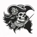  traditional Spanish conquistador with a skull face tattoo tattoo design idea