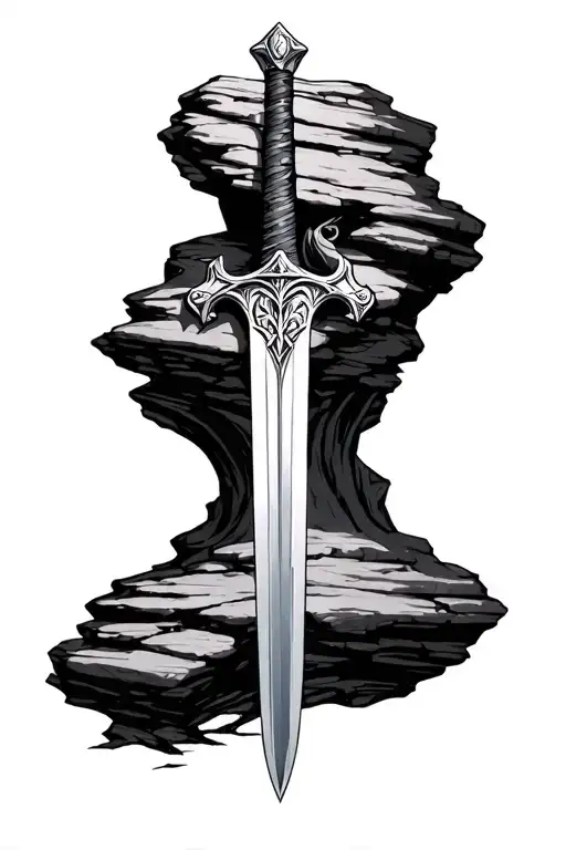 "Psalm 109" Sword in the steep rock the rocks tattoo design idea