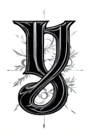 1991 roman numerals tattoo design idea