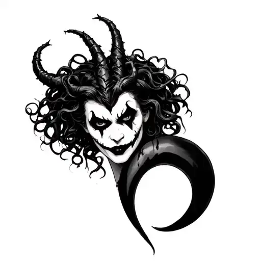 Medusa, maleficent, semicolon, joker, key, barbed wire tattoo design idea