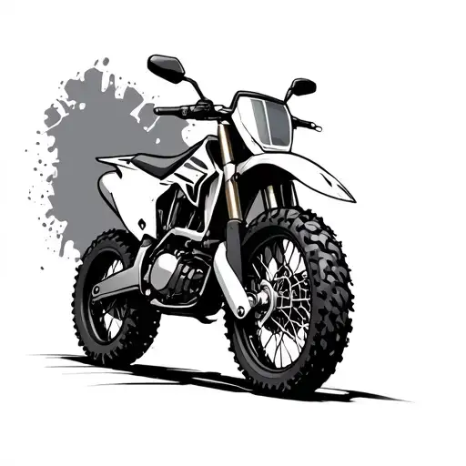 Dirt Bike tattoo design idea