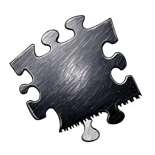 Saw Puzzle Piece tattoo design idea